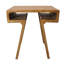 Ensemble de deux tables gigognes en bois massif vieilli noyer