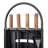 Modern Ember Noah 5 Piece Fireplace Tool Set in Black