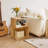 S-Shaped Nightstand, 3-Tier Wood Nightstand With Open Storage, Minimalist End Table For Small Spaces, Easy Assembly, Bedside Table For Bedroom