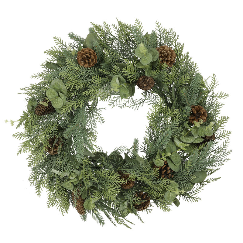 Faux Wreath, 60cm W x 60cm H x 10cm D