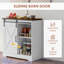 Buffet 33 po avec porte coulissante et tablette réglable