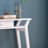 Modern Console With One Drawer - White
