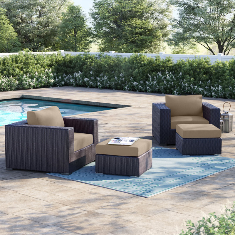 Ensemble modulaire d'extérieur 4 pièces Convene, Moka
