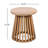 Outdoor Acacia Wood Patio Side Table, Round Coffee Table For Backyard, Lawn, Balcony,Light Teak-333757252