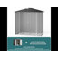 Remise de rangement verrouillable en métal de 6 pi de largeur x 4 pi de profondeur, robuste, grande capacité, résistante à la rouille et imperméable, idéale pour le rangement extérieur, noir-88165558