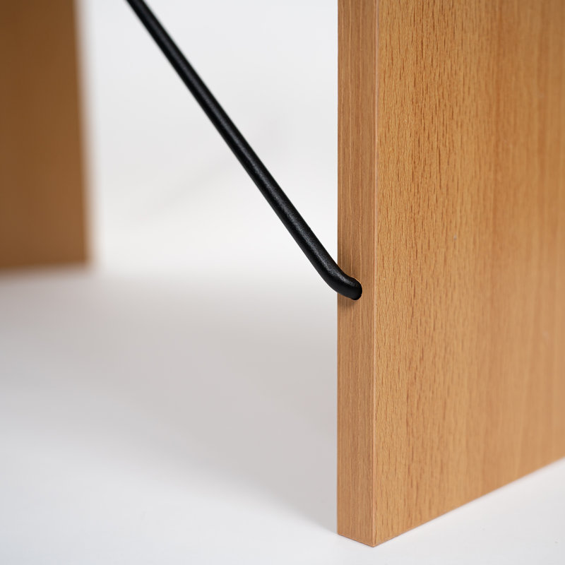 Hybrid X Desk Desk Shell, Beech