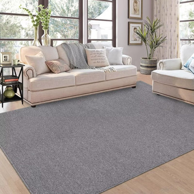 Washable Area Rug for Living Room Solid Textured Vintage Rug Non Slip Throw Rugs Bedroom Rug