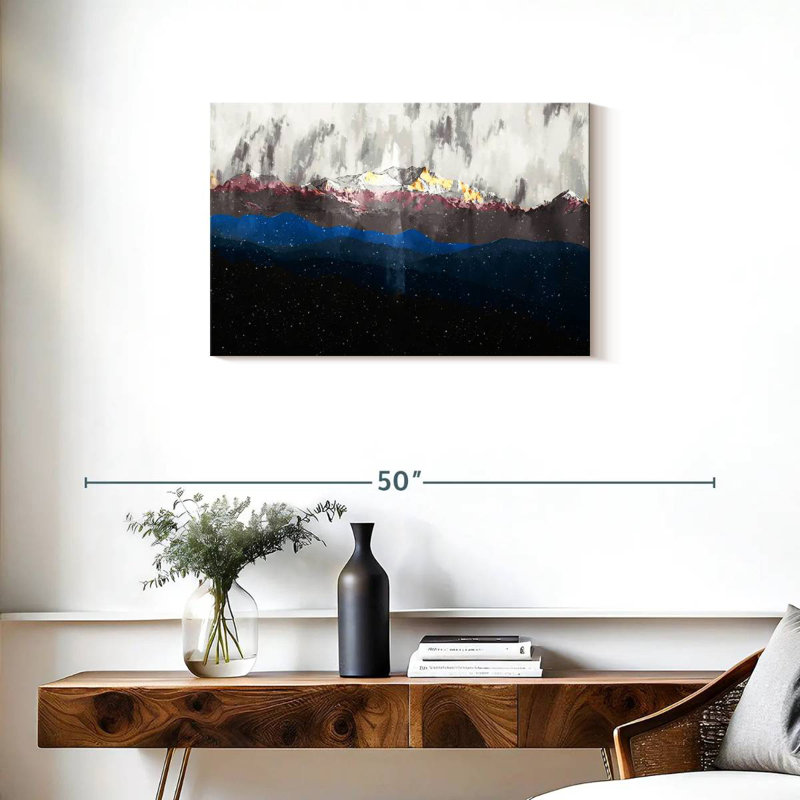 Alvord Abstract Mountain, 20" H x 30" W