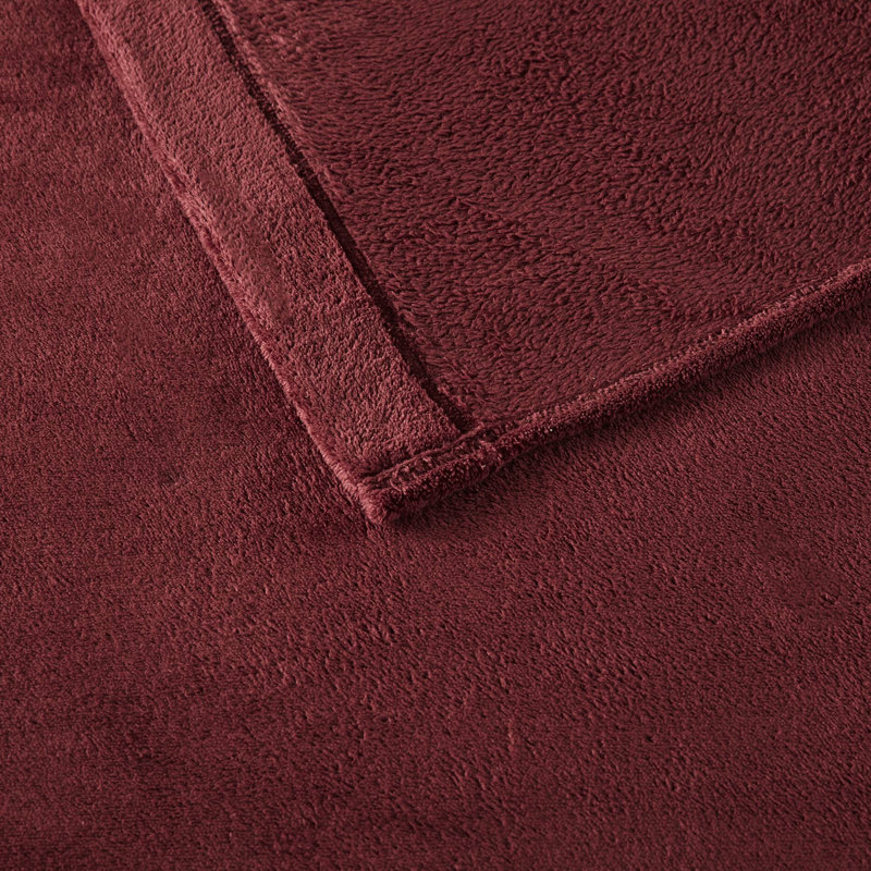 Ensemble de draps pour grand lit 4 pièces 100% ultra doux bourgogne avec draps-housses plats et 2 taies d'oreiller brossées des deux côtés Lavable à la machine