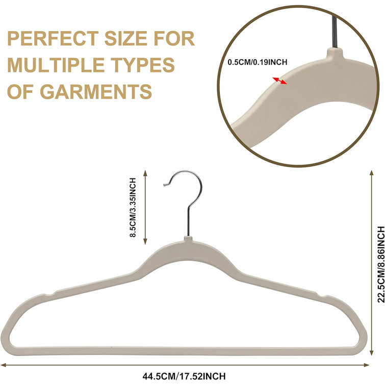 Rebrilliant Degraw Plastic Non-Slip Standard Hanger for Delicates