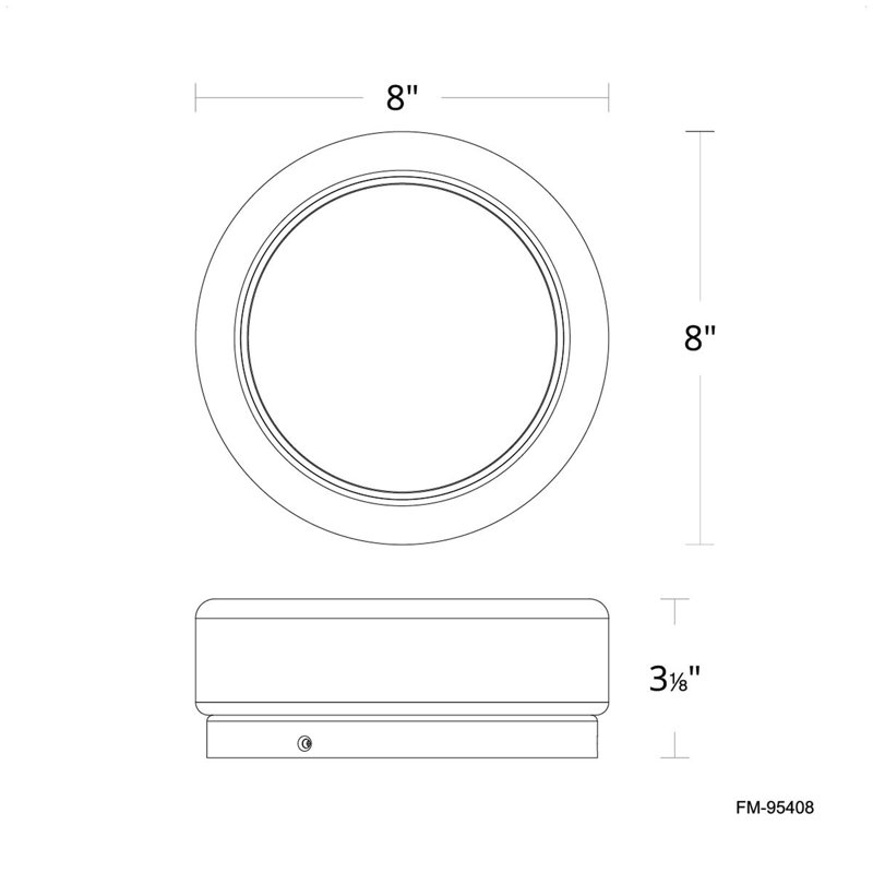 Bonham LED Flush Mount, 4000 K