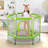 Toddlers Trampoline with Safety Enclosure Net and Balls-99073043