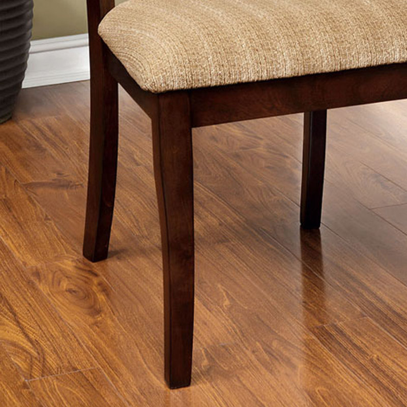 Chaise d’appoint rembourrée en brun Landa
