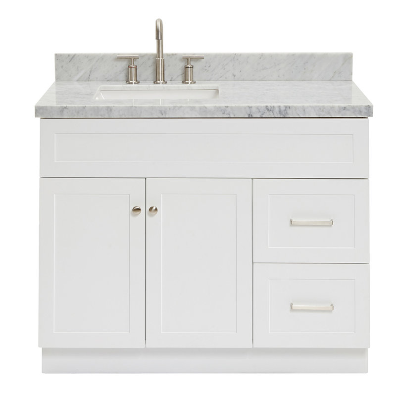 Ensemble de meuble-lavabo simple 43 po Hamlet, Blanc