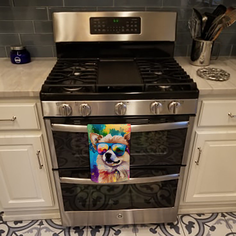 Serviette de cuisine Pomeranian Hippie Dawg