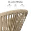  Chaises de patio pour l'extérieur avec coussin et rotin PE toutes saisons