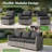 Briela 8 - Person Outdoor Seating Group with Cushions with Fire Pit table No Assembly Required-1748488914-1799343701