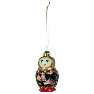 Ornement de poupée Matriochka, verre