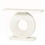 Console blanche moderne de 40 pouces avec cadre en forme de fleur