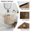 Ensemble de meuble-lavabo simple mural 18 po Norna-1866357148