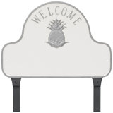 Pineapple Welcome Arch Address Sign Plaque with Lawn Stakes