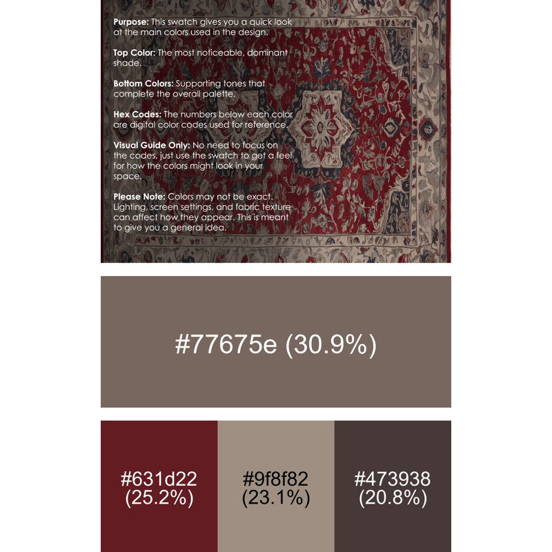 Machine Washable Red Area Rug, Runner 2' x 5'