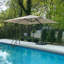 Parasol rectangulaire en porte-à-faux beige avec base Yatra 9 po x 11 pi 6 po-1429853437