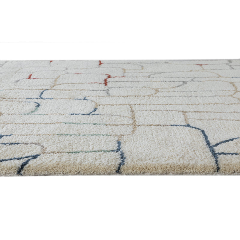 Modern Shag - Pebble Rug Hand Tufted Wool  Rug, Rectangle 2' x 3'