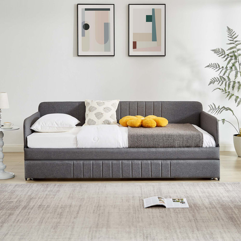 Daybed, Sofa Bed Metal Framed With Trundle Twin Size