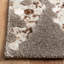 Tapis taupe en viscose / cuir / coton touffeté à la main Jarrell-65866762