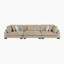 Canapé modulaire moderne de 135 po avec tissu en microfibre Brinsley, coussins réversibles, 5 coussins-1924734196