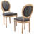 Amando 19.7" H Upholstered Side Chair King Louis Back Solid Wood Dining Chairs-92364430-68801126