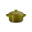 Le Creuset Mini Round Cocotte, 8oz., Olive