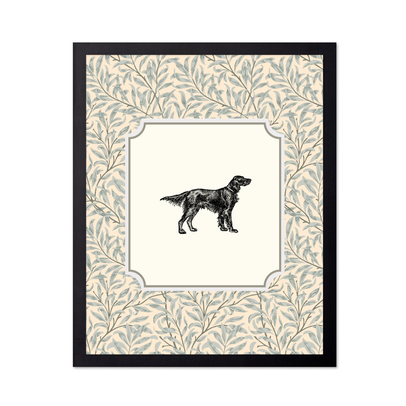 Setter irlandais, Black Framed, Poster, 08"H x 10"W