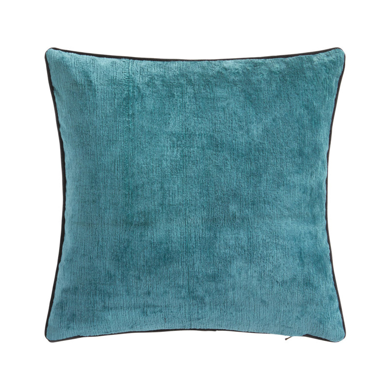 Boromee Velvet Pillow Cover & Insert, Yellow, Square 18"