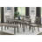 Gray Fabric Upholstered Bench With Wooden Frame For Dining Room Covered Finish-1069926015