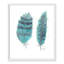 «Feathers in Turquoise II», art encadré-47533818-47566110