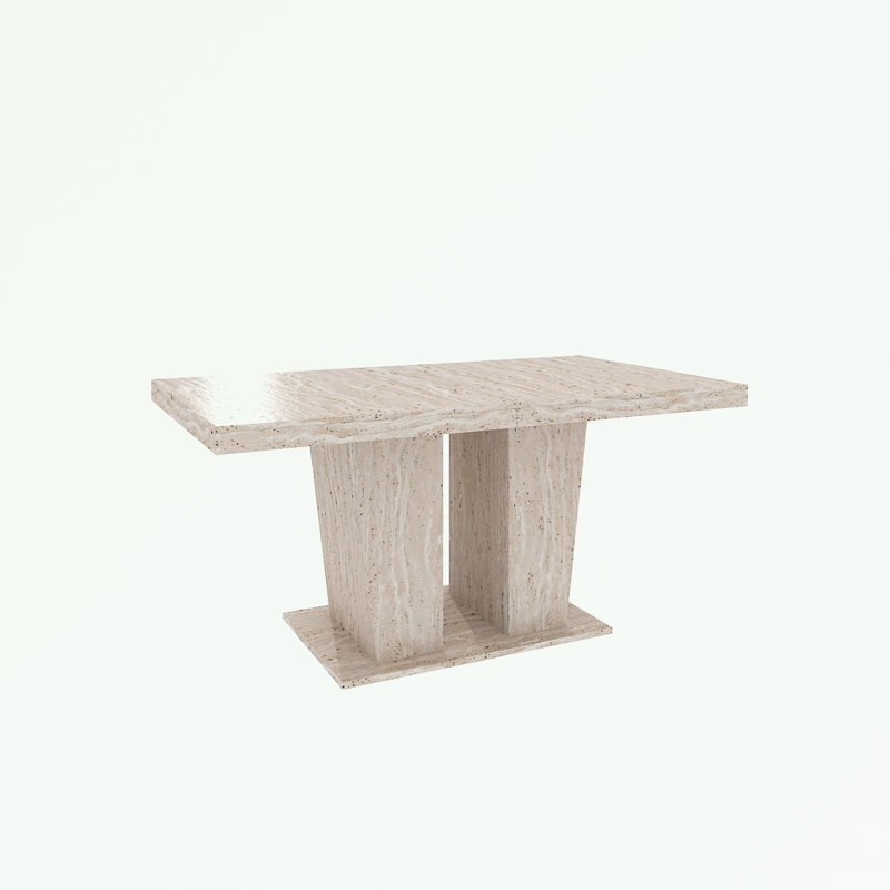 Rectangular Extendable Dining Table with sturdy base