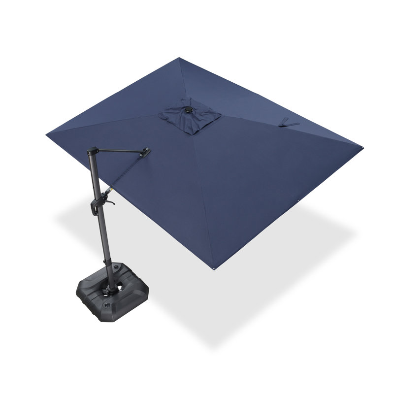 274cm X 335cm Rectangular Cantilever Parasol, Navy Blue