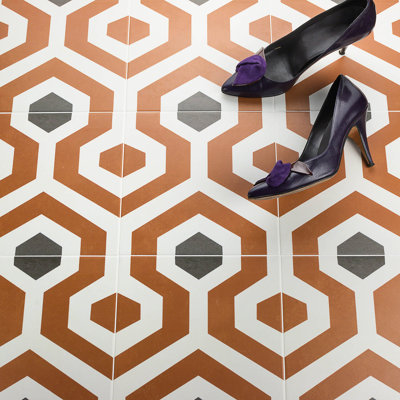 Anabella 9" x 9" Porcelain Field Tile in Soumaya