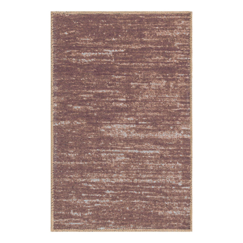 Tapis en chenille Power Loom brun, Rectangle 2 pi x 3 pi
