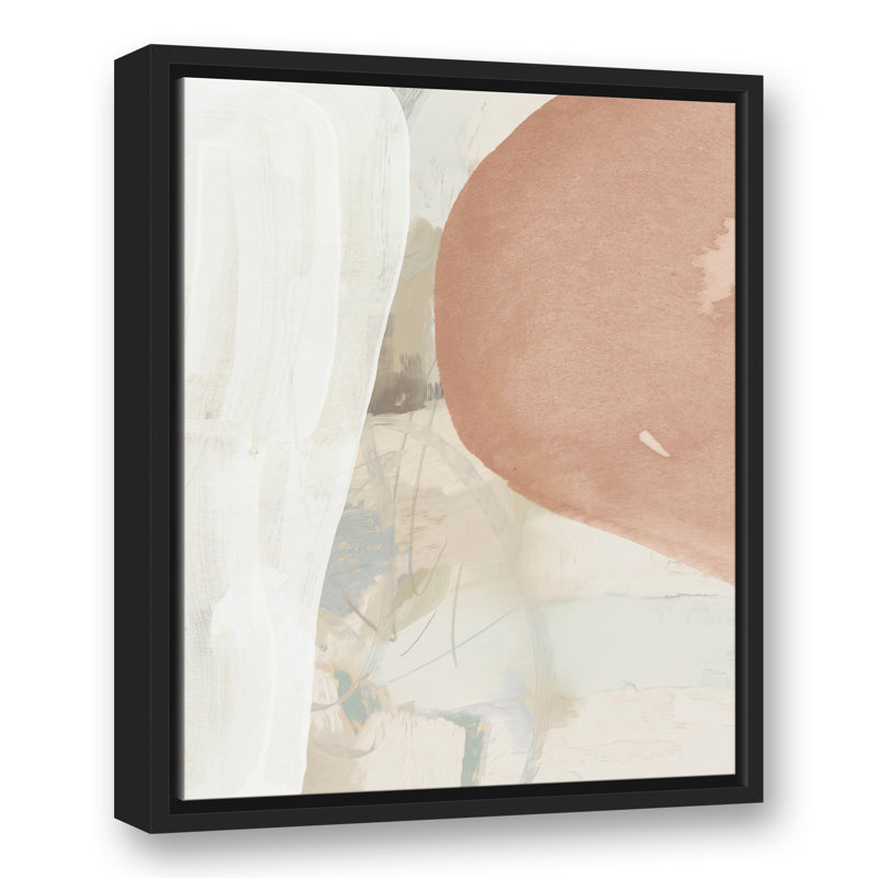 Formes et textures - reproduction sur toile, H 21,75 po x l 17,75 po, Cadre flottant noir