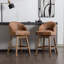 Tabourets de bar pivotants à 360 degrés avec repose-pieds (ensemble de 2)-1365344722-1365344726