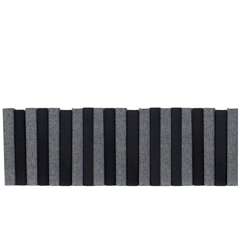 Livres décoratifs - livres en lin onyx et ardoise - livres noirs et gris au pied