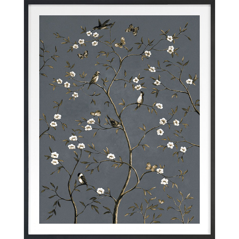 Birds Embroidery 5 Print by Porter Design