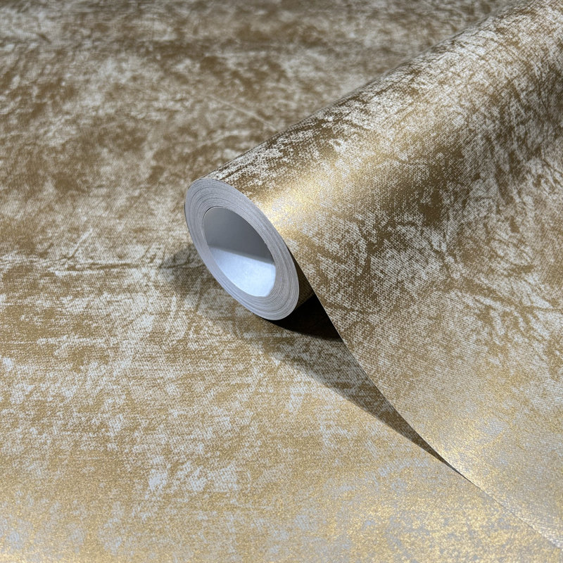 Norbie Industrial Effects Metallic Plain Texture Wallpaper Roll 10.05cm x 53cm