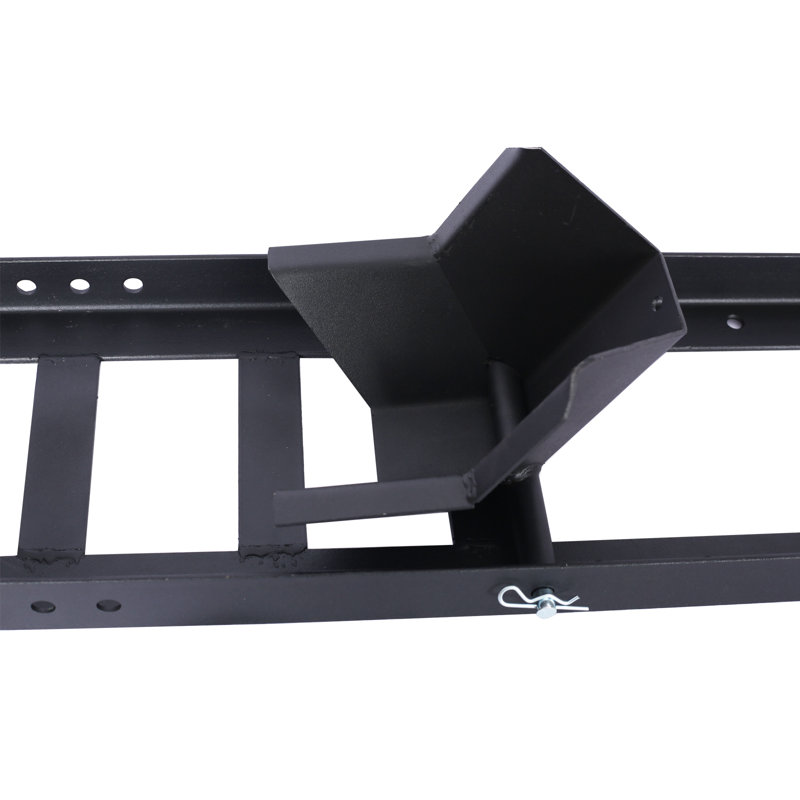 Capacité de 1 800 lb pour support de moto / cale de roue - Acier plaqué robuste ajustable, thermolaqué (résistant à la rouille), adaptateur de roue inclinable, 2 boucles pour les yeux, convient aux roues de 15 à 22 po, autoportant / montable pour plancher / camion / Remorque