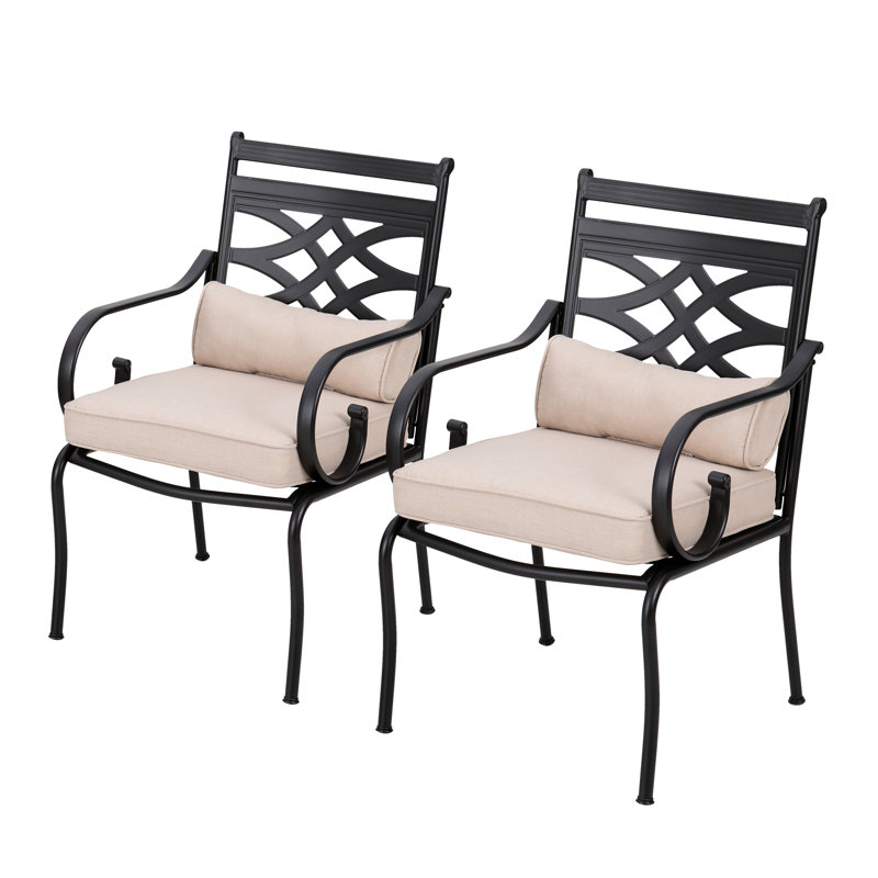 Argyri 6 - Person Patio Dining Set with Rectangular Table , Cushions Included