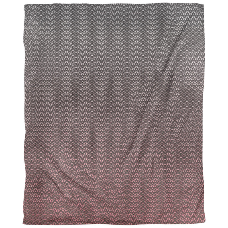Housse de couette simple Katelyn Elizabeth, Polyester brossé, Housse de couette pour grand lit, Gris et rouge
