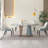 71" Pandora sintered stone dining table with 6 pcs Chairs Modern Dining Table Set Kitchen Table Set